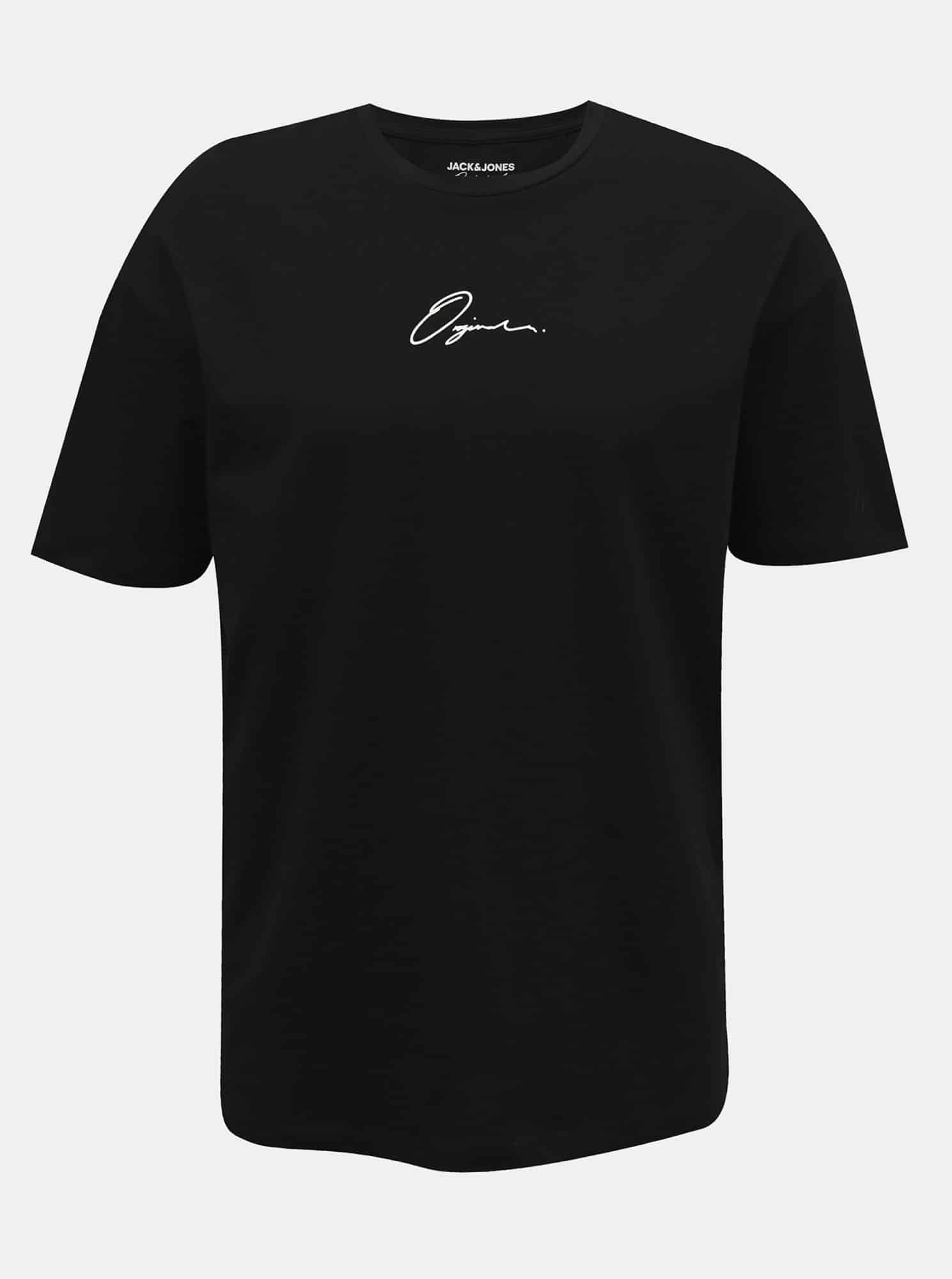 Jack & Jones černé pánské tričko