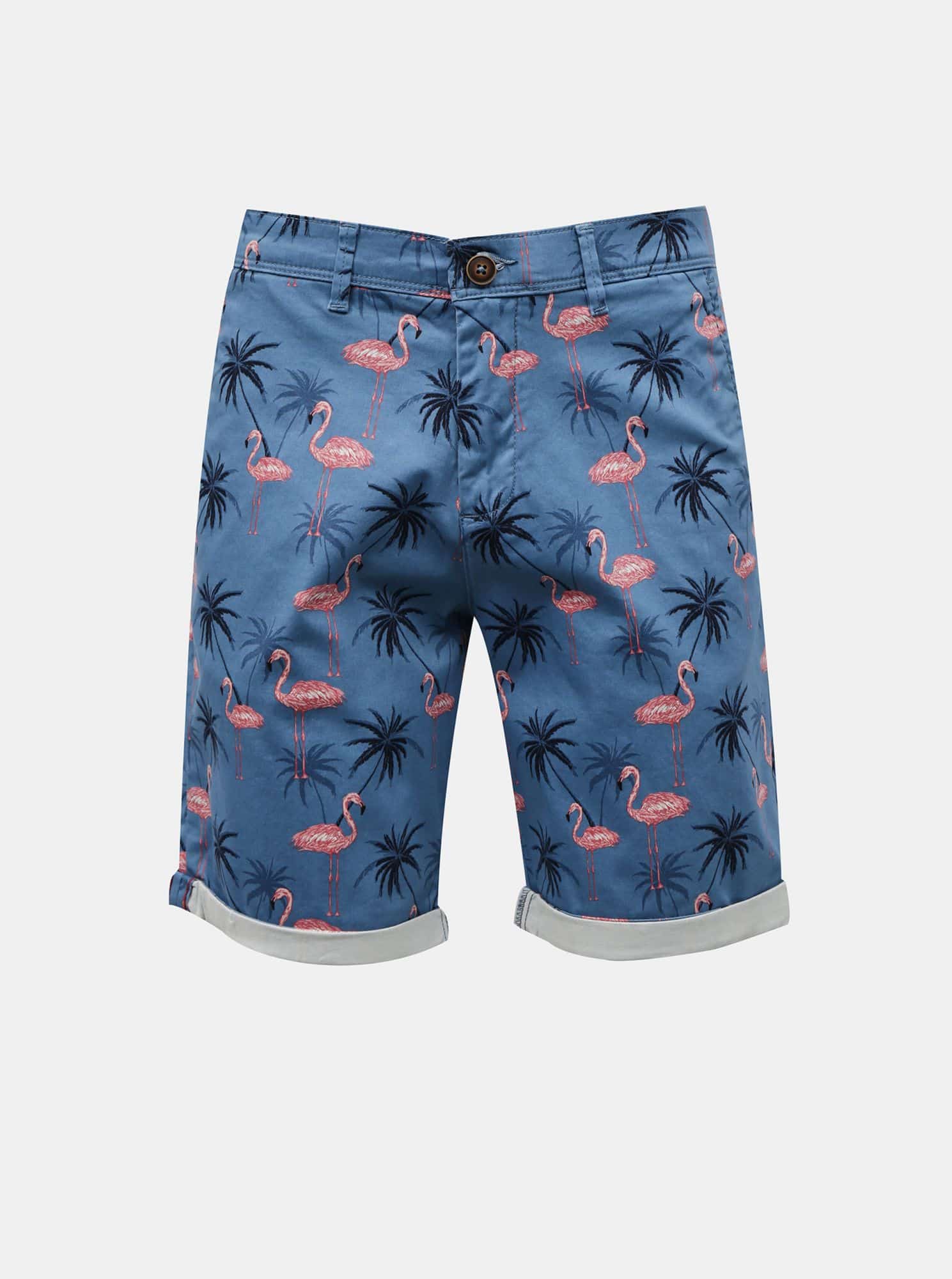Jack & Jones modré pánské kraťasy