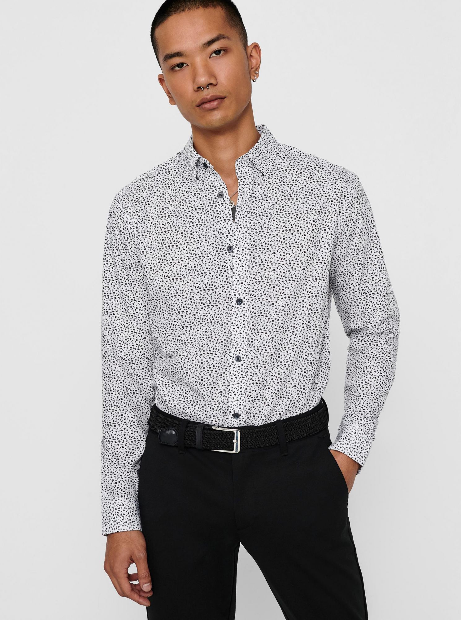 ONLY & SONS bílá košile