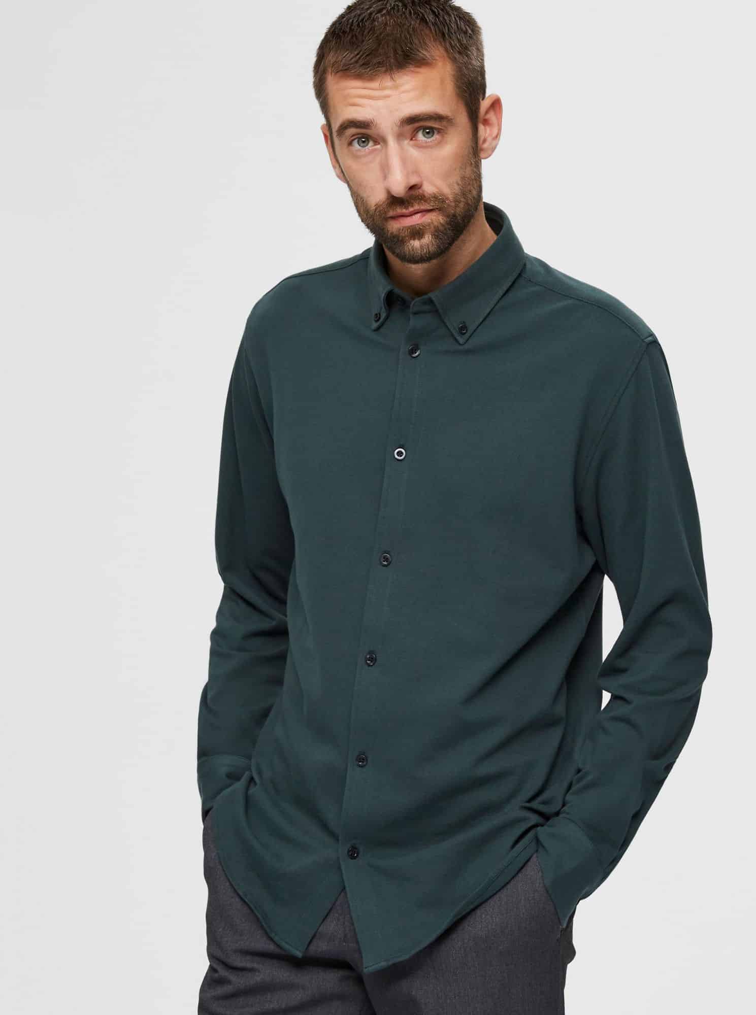 Selected Homme zelená pánská košile