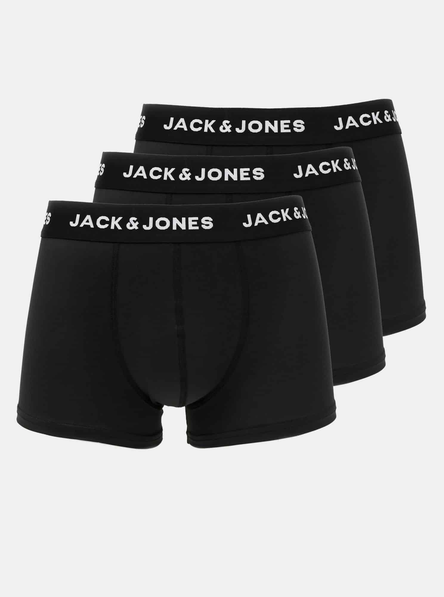 Jack & Jones černý 3 pack boxerek