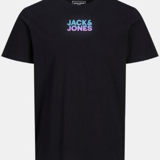 Jack & Jones černé pánské tričko s potiskem