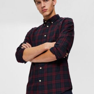 Selected Homme modro-vínová pánská košile