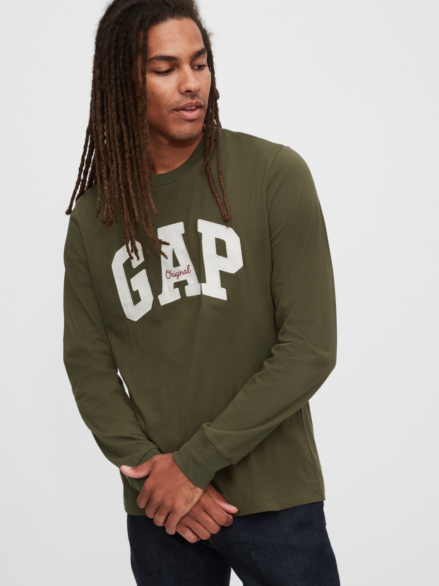 GAP zelené pánské tričko s logem