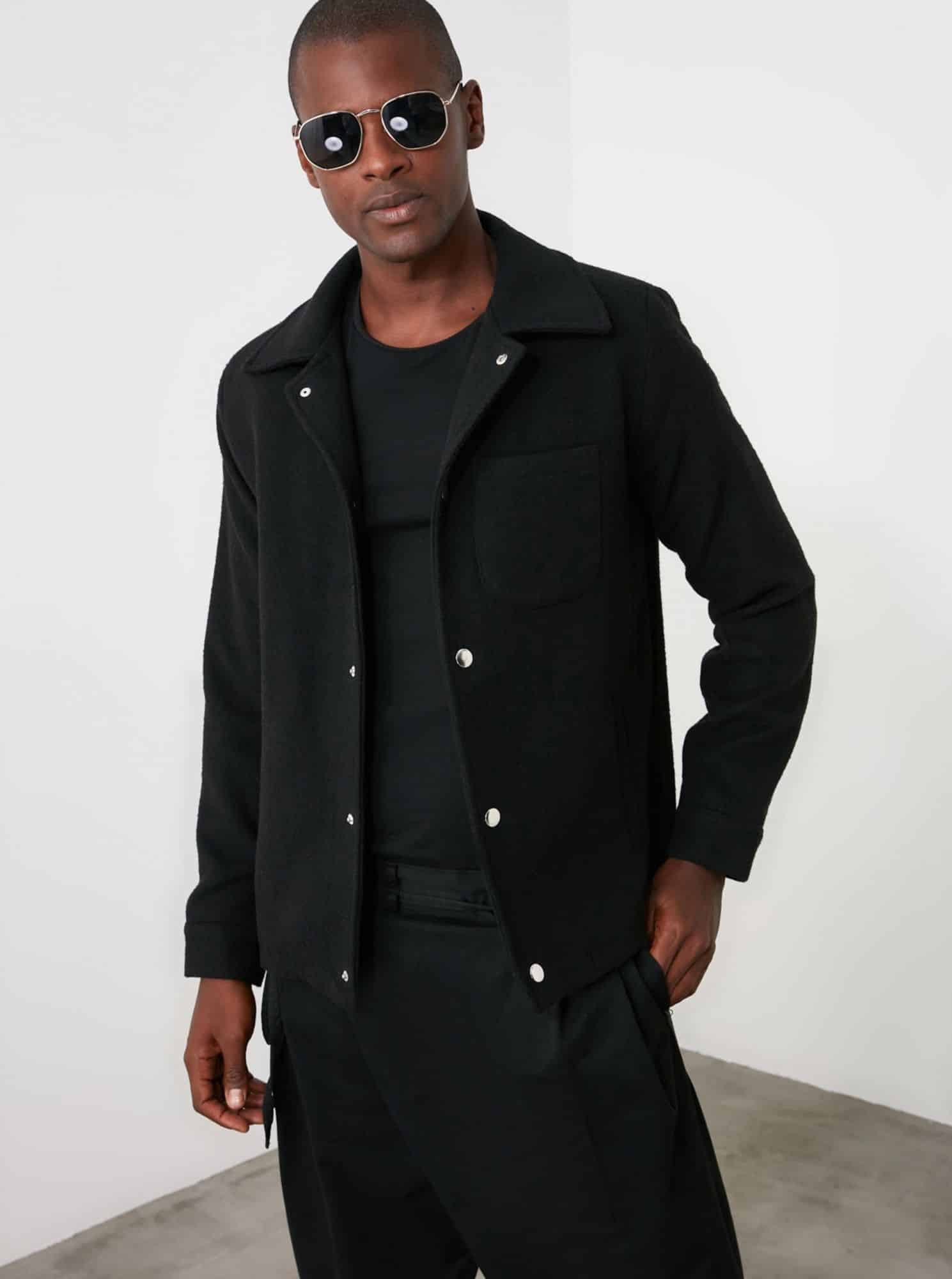 Trendyol černá pánská bunda