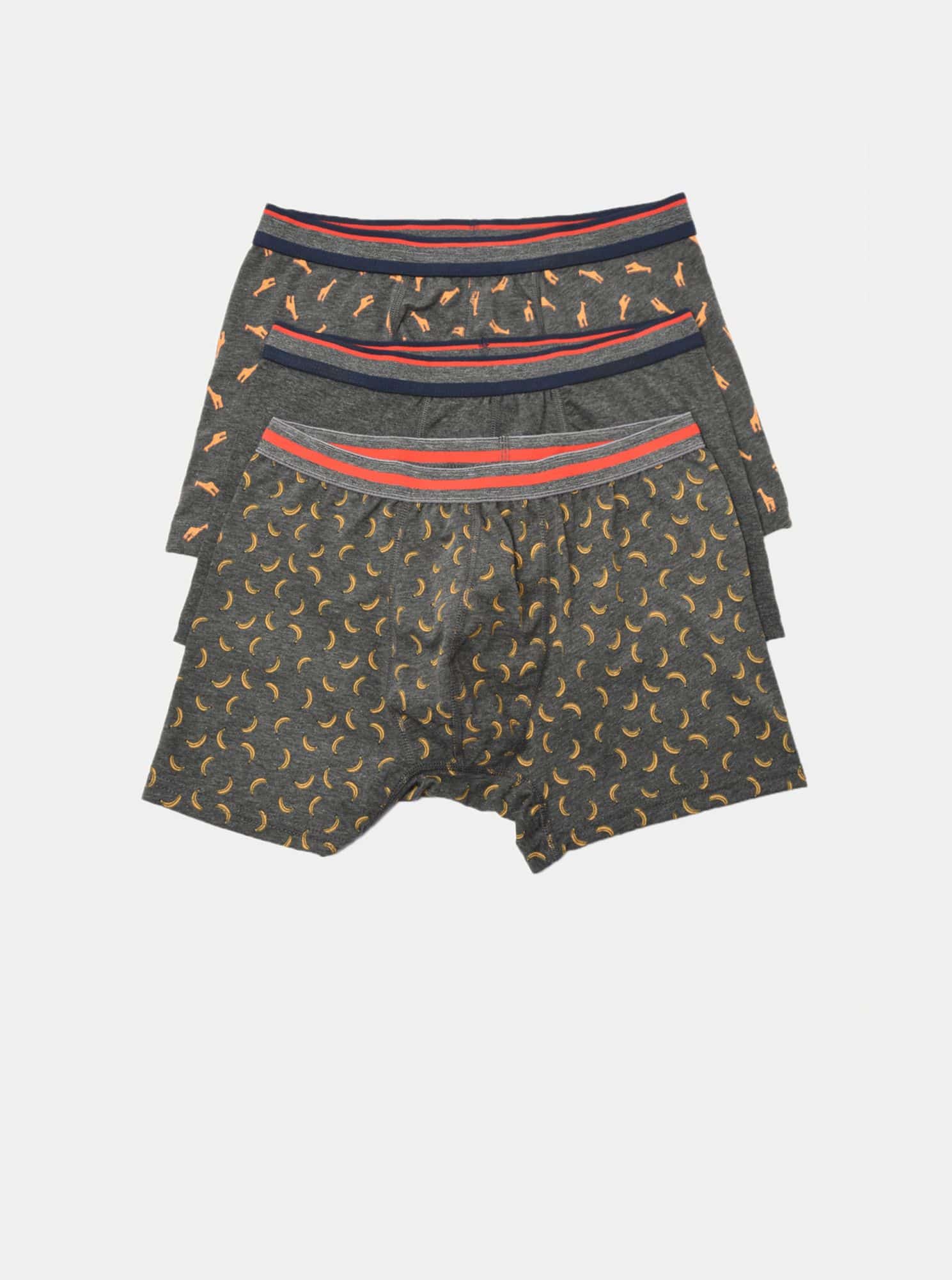 Trendyol šedý pánský 3 pack boxerek