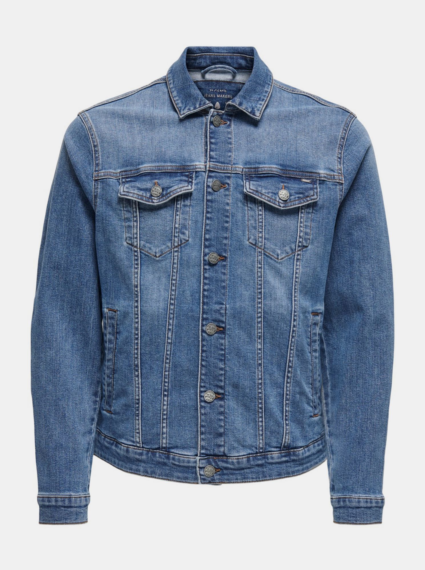 ONLY & SONS modrá džínová bunda