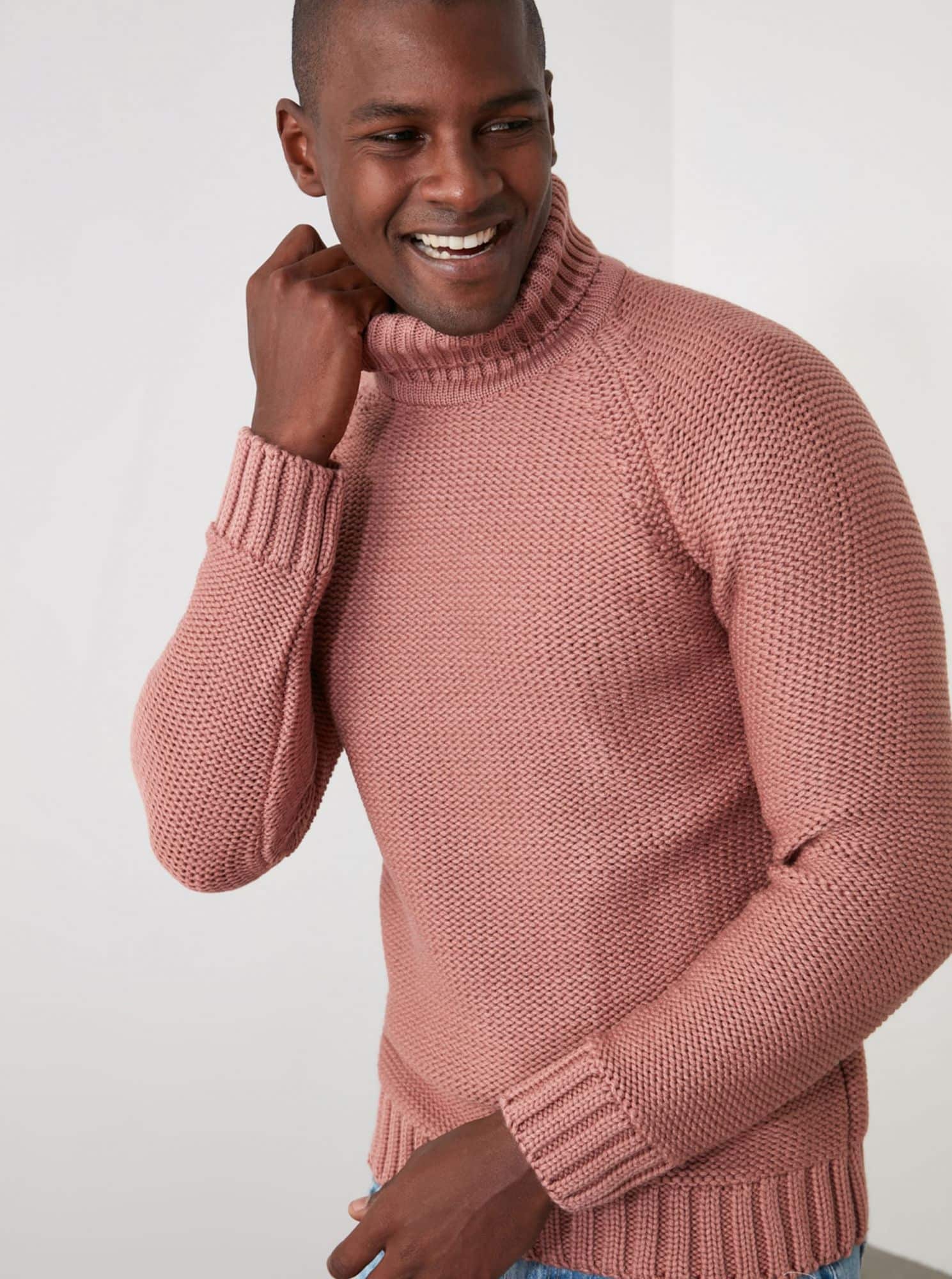 Trendyol růžový pánský svetr