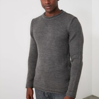 Trendyol šedý pánský svetr