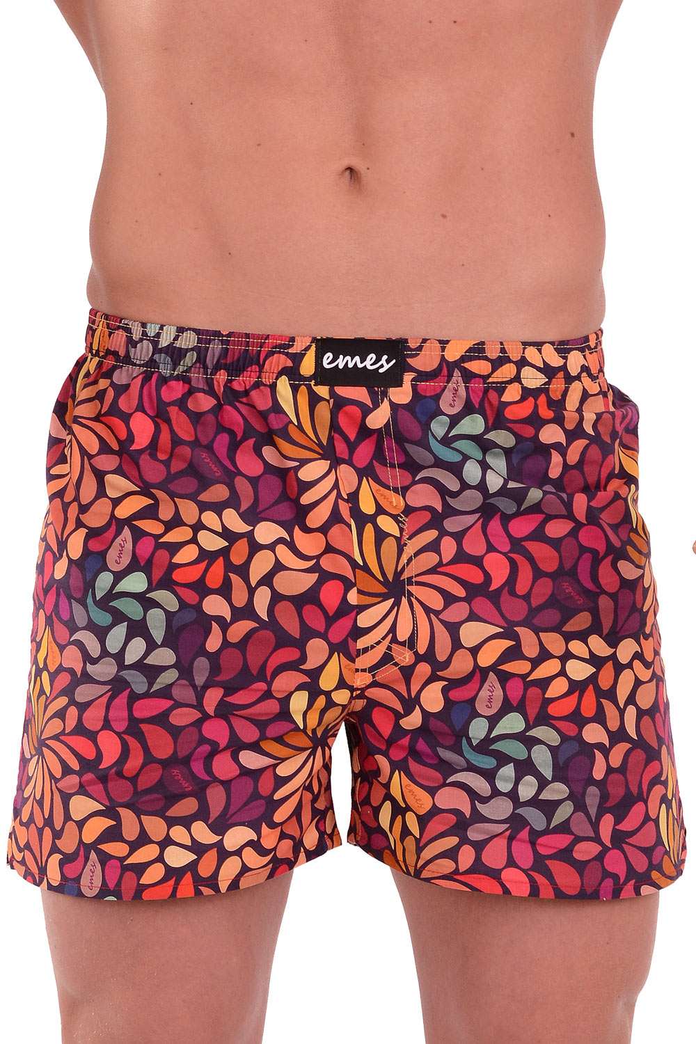 Emes barevné pánské trenýrky Barevné lístky