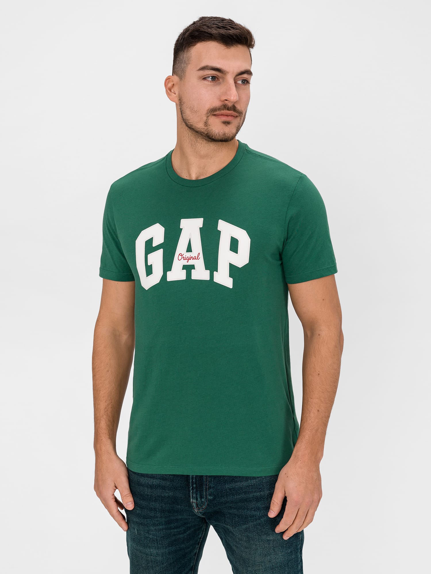 GAP zelené pánské tričko s logem