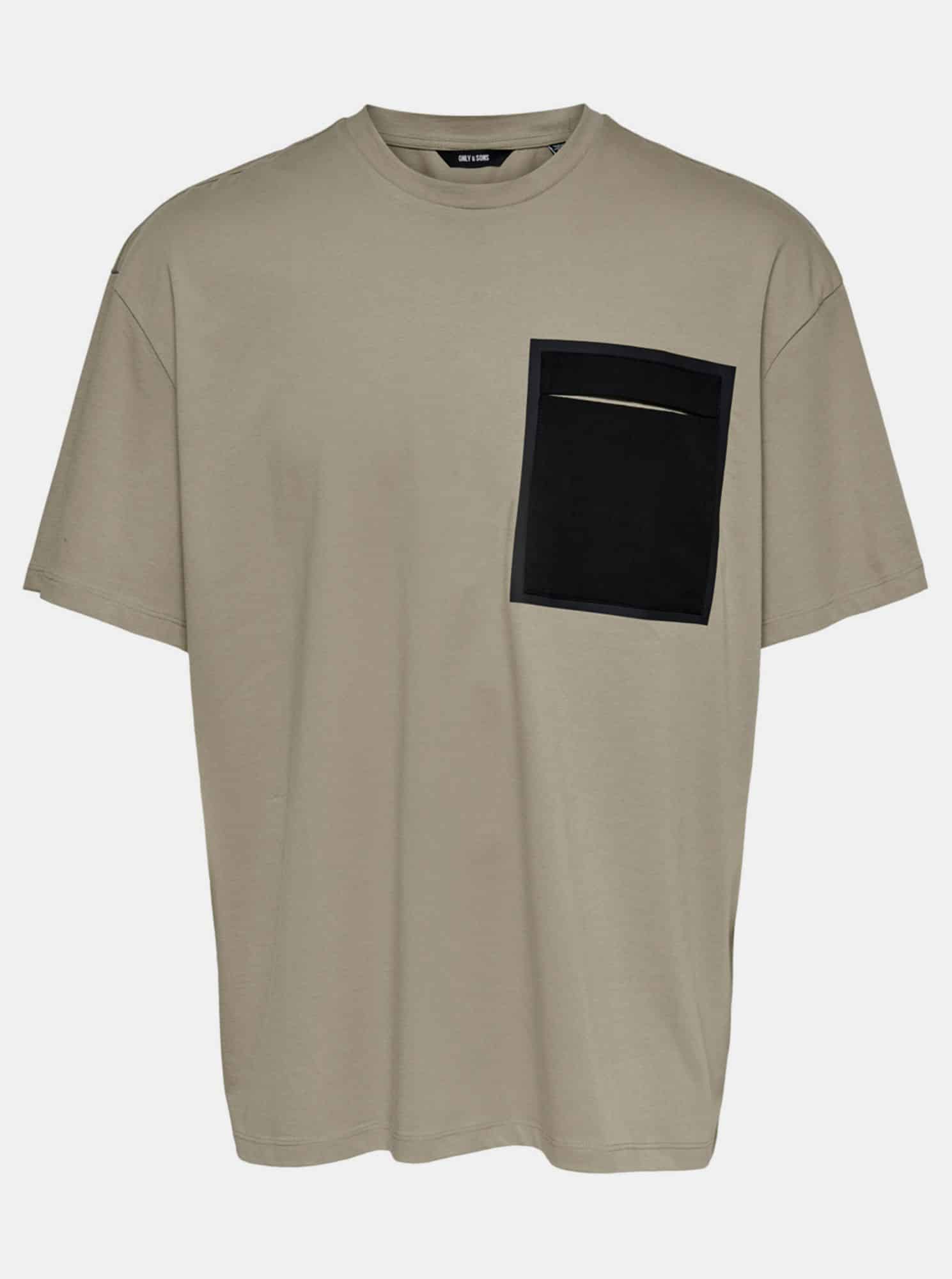 ONLY & SONS béžové pánské tričko