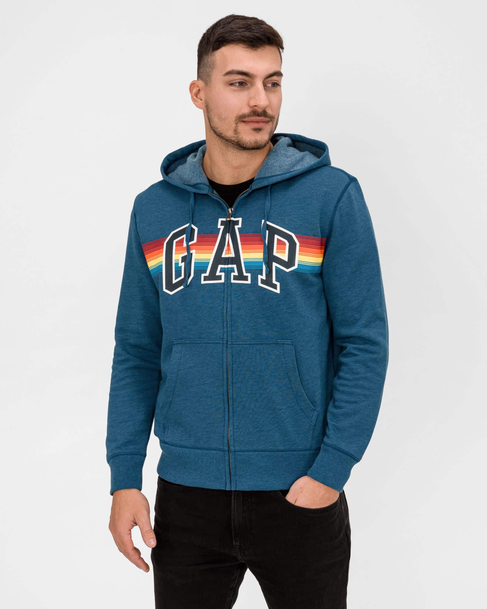 GAP modrá pánská mikina