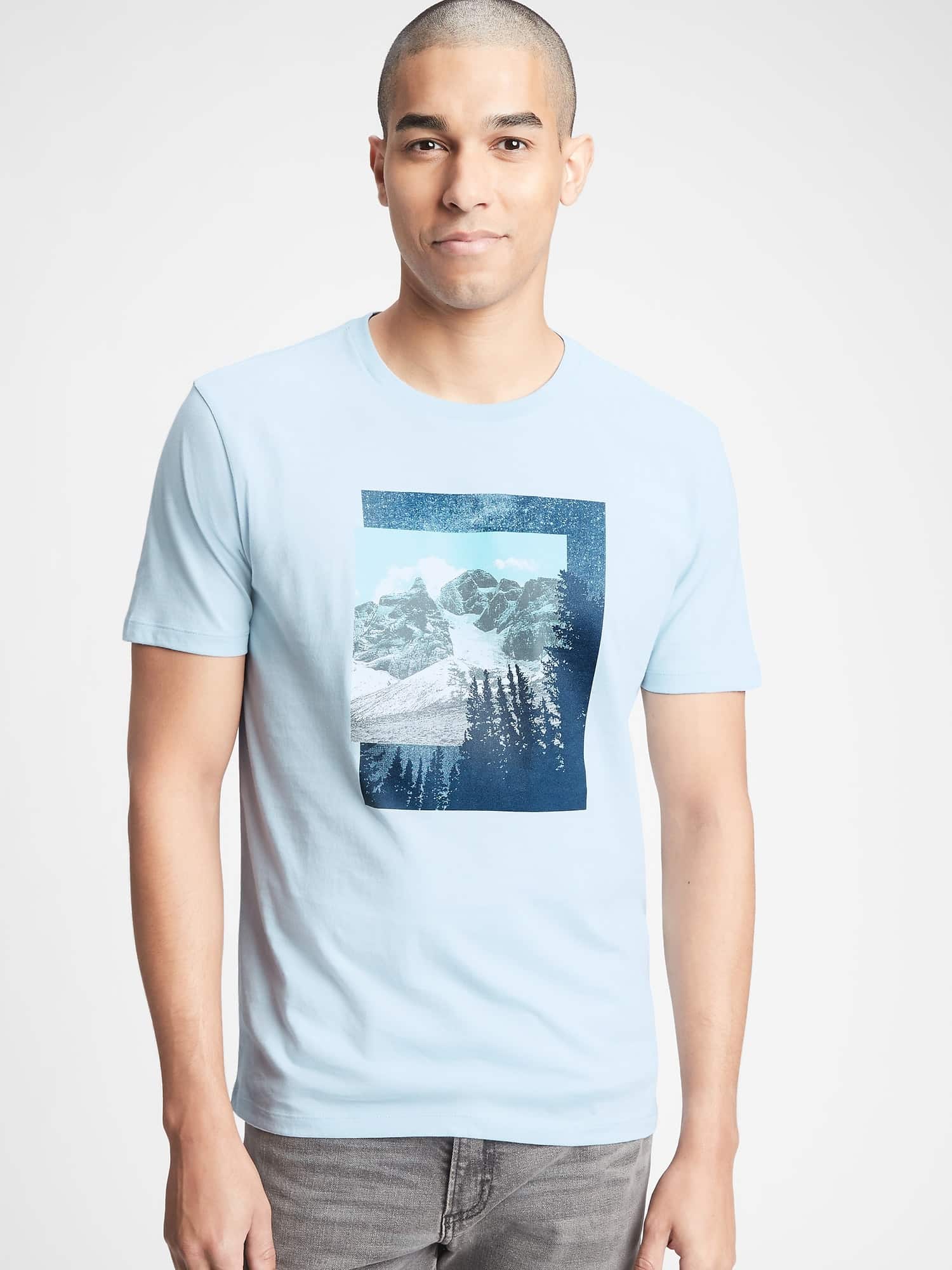 GAP modré pánské tričko