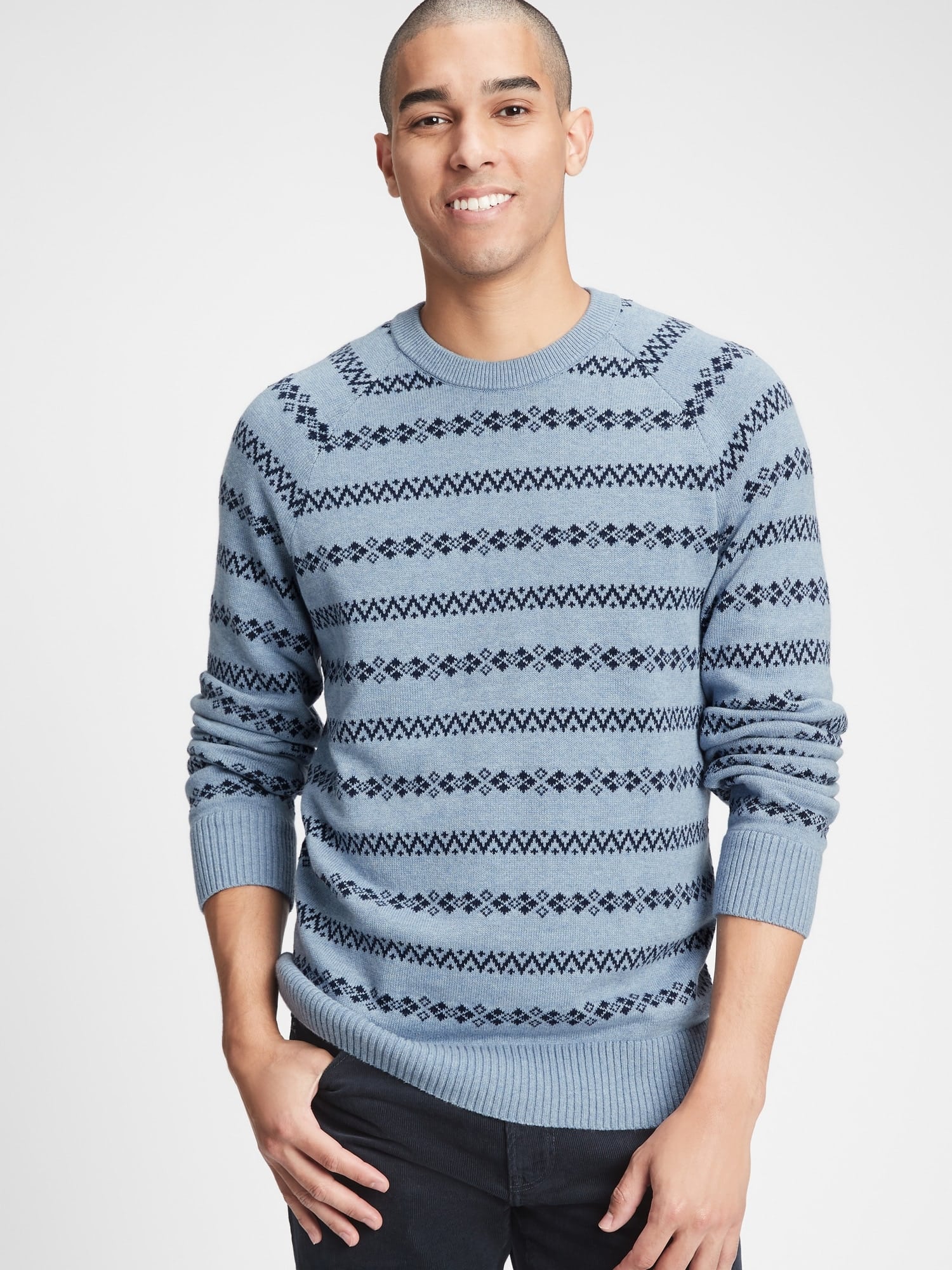 GAP modrý pánský svetr