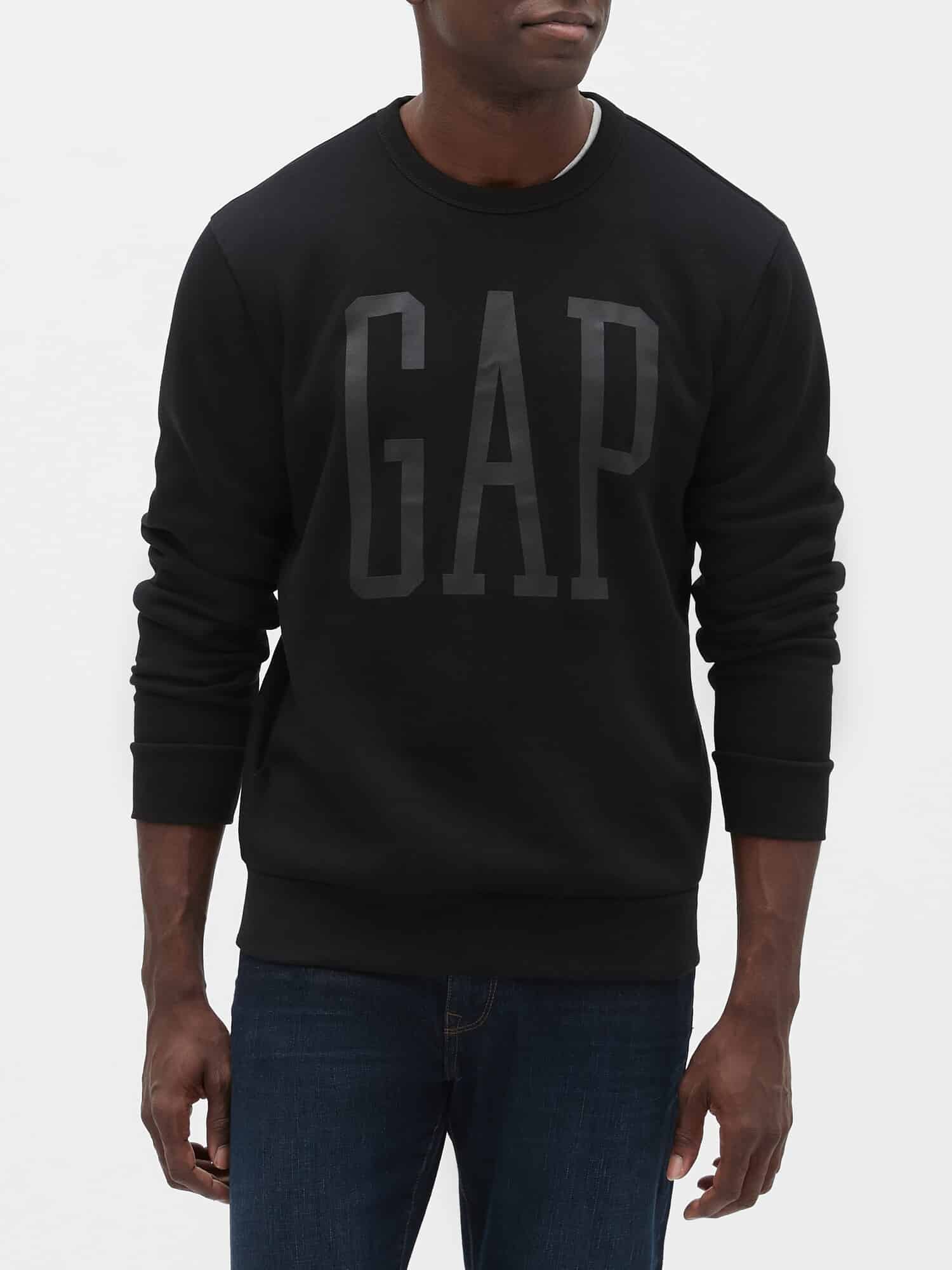 GAP černá pánská mikina