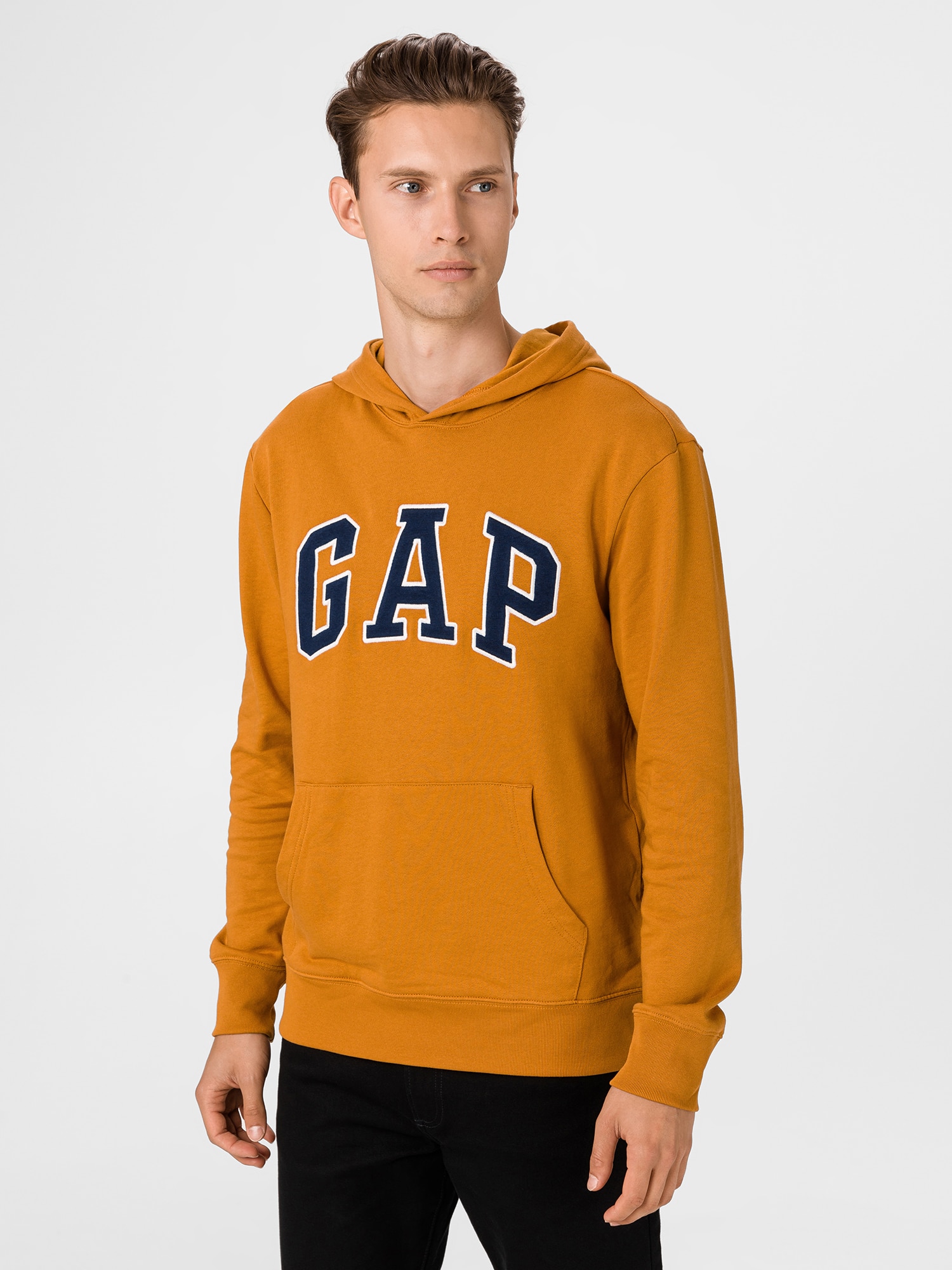 GAP oranžová pánská mikina s kapucí