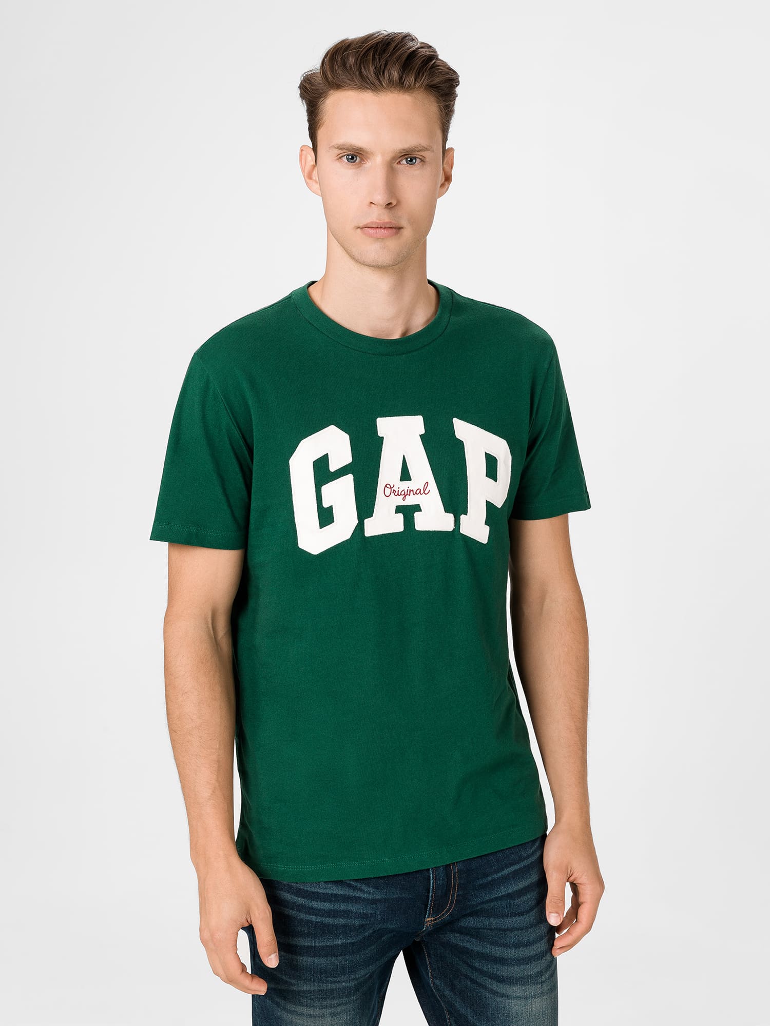 GAP zelené pánské tričko s logem