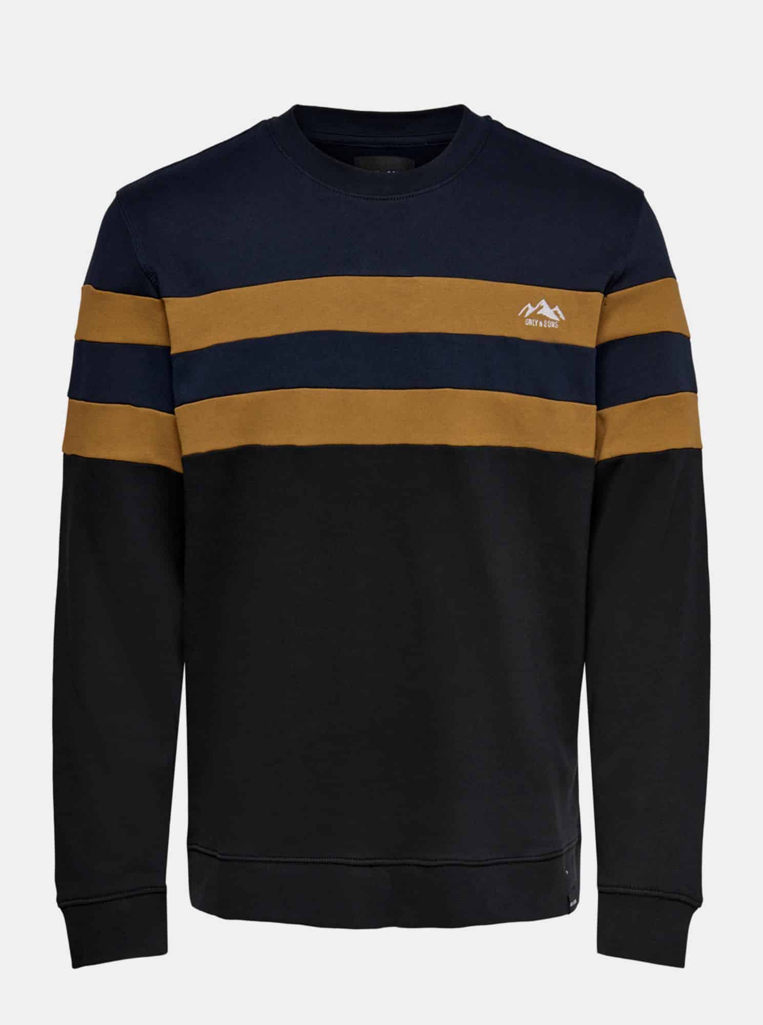 Modro-černá mikina ONLY & SONS Damas