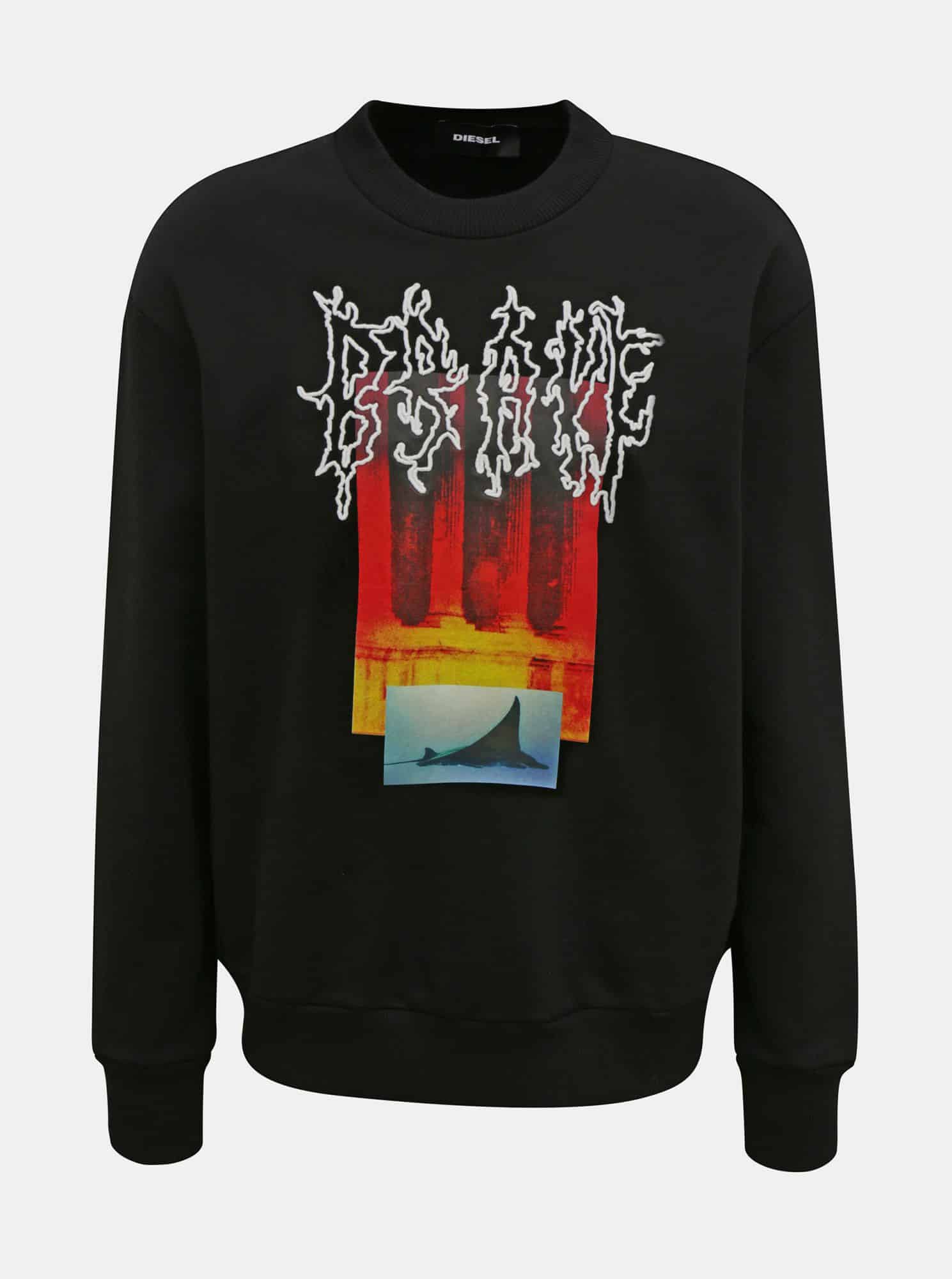 Černá pánská mikina Diesel