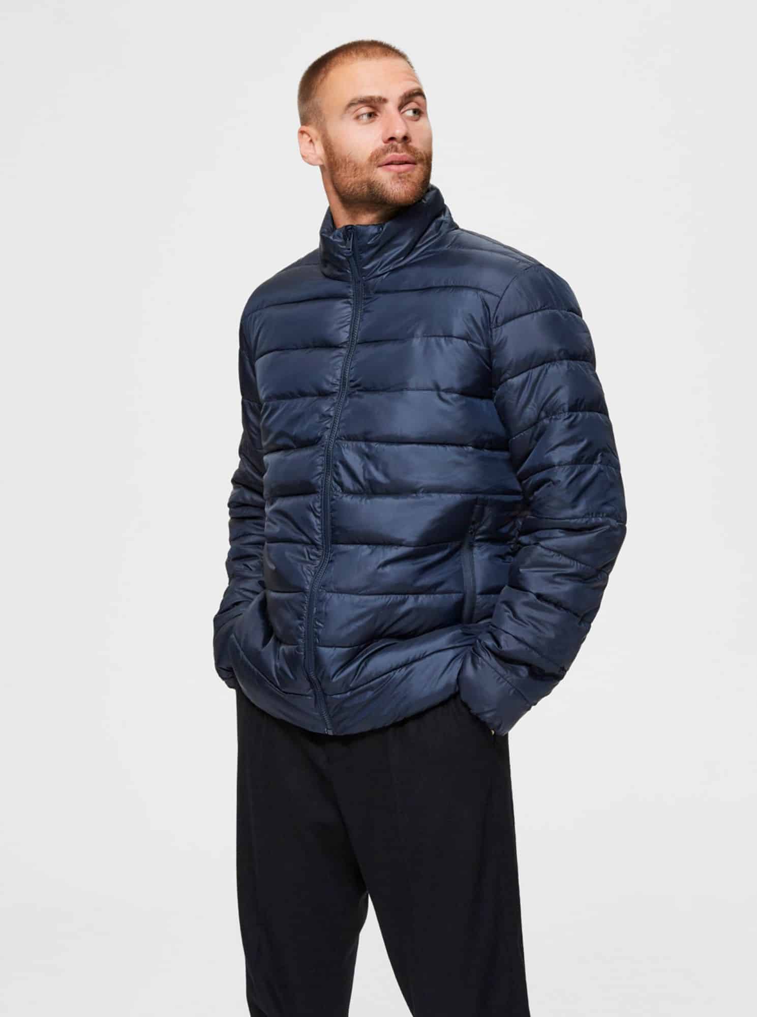 Selected Homme tmavě modrá pánská bunda Plastic