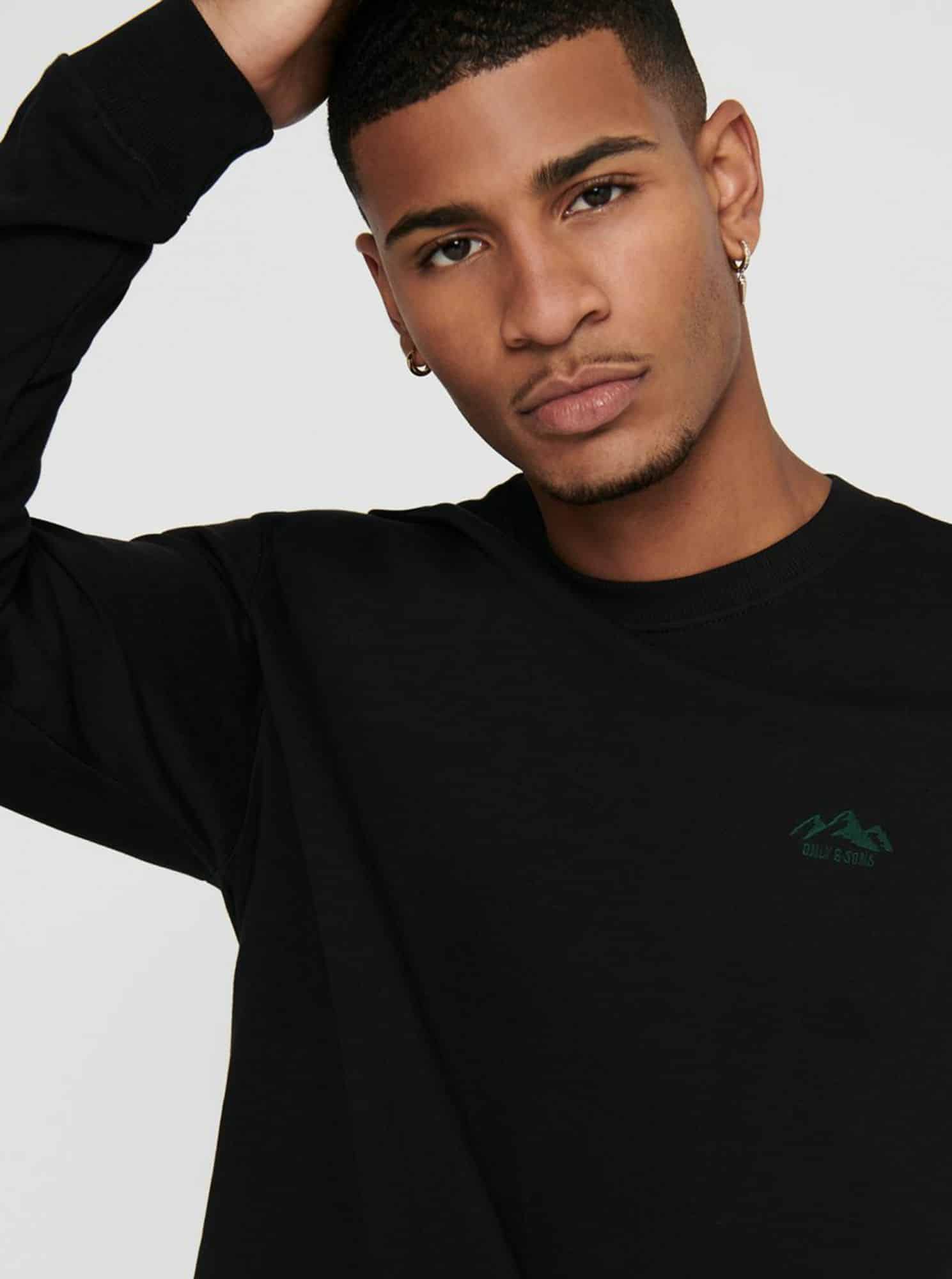 Černá mikina ONLY & SONS Daniel