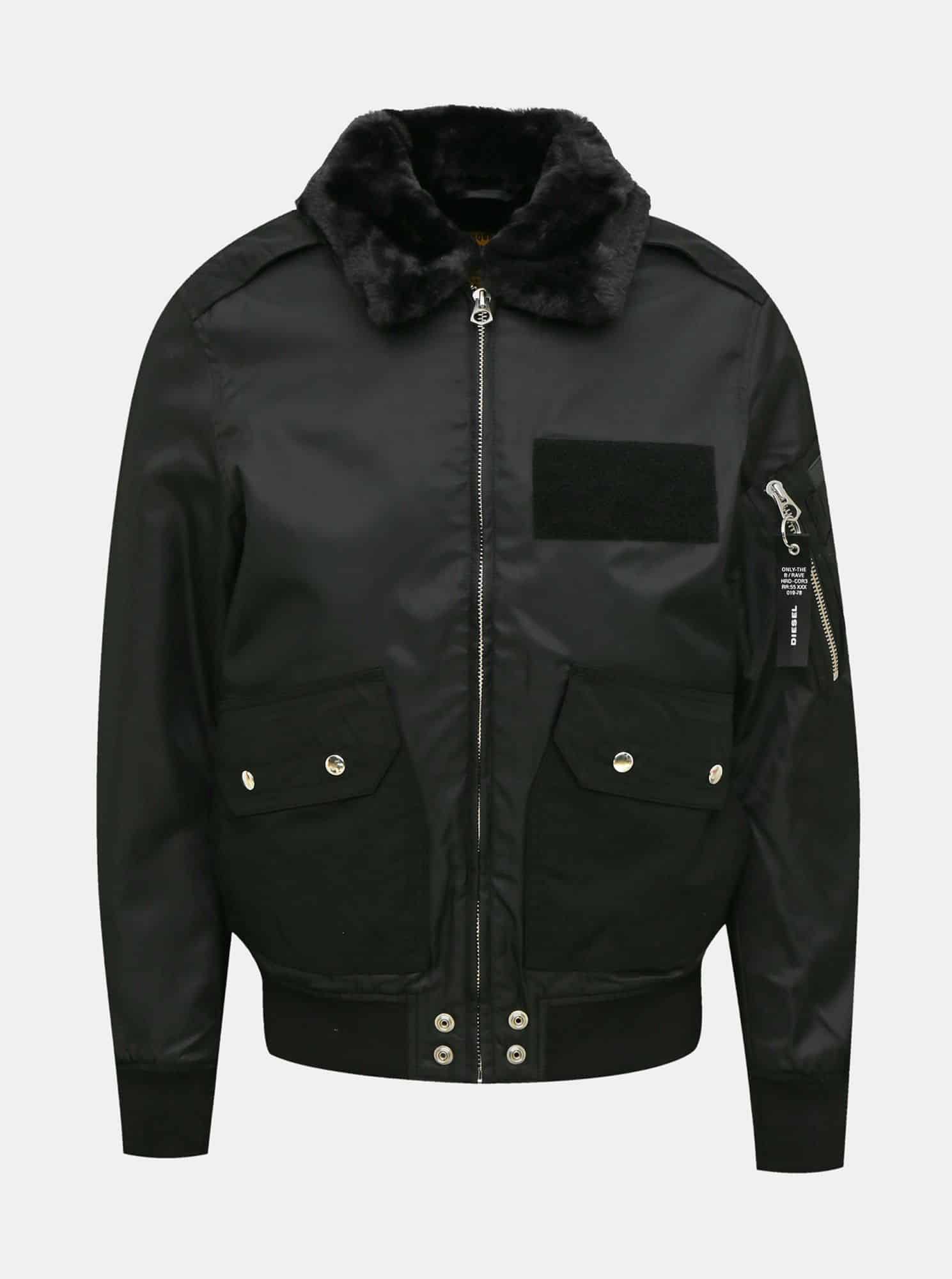 Černá pánská zimní bunda Diesel