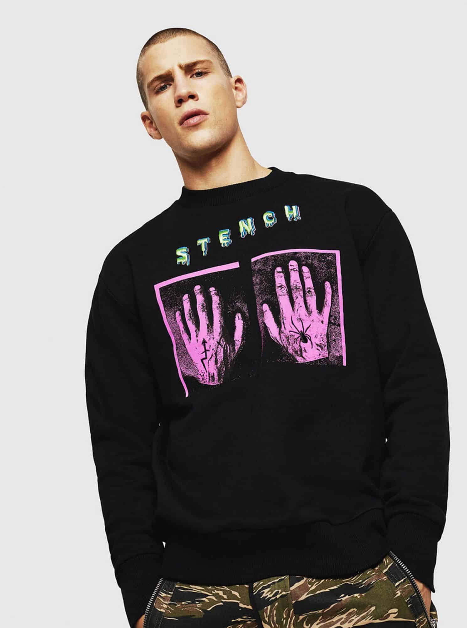 Černá pánská mikina Diesel