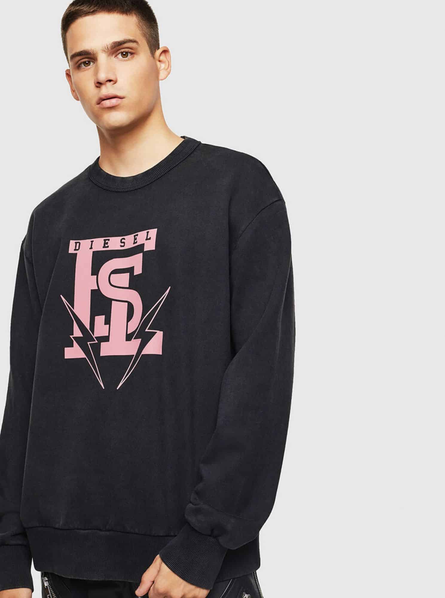 Černá pánská mikina Diesel