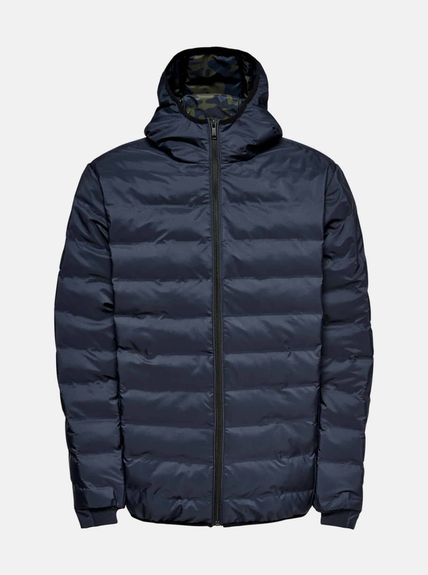 Modrá zimní prošívaná bunda ONLY & SONS