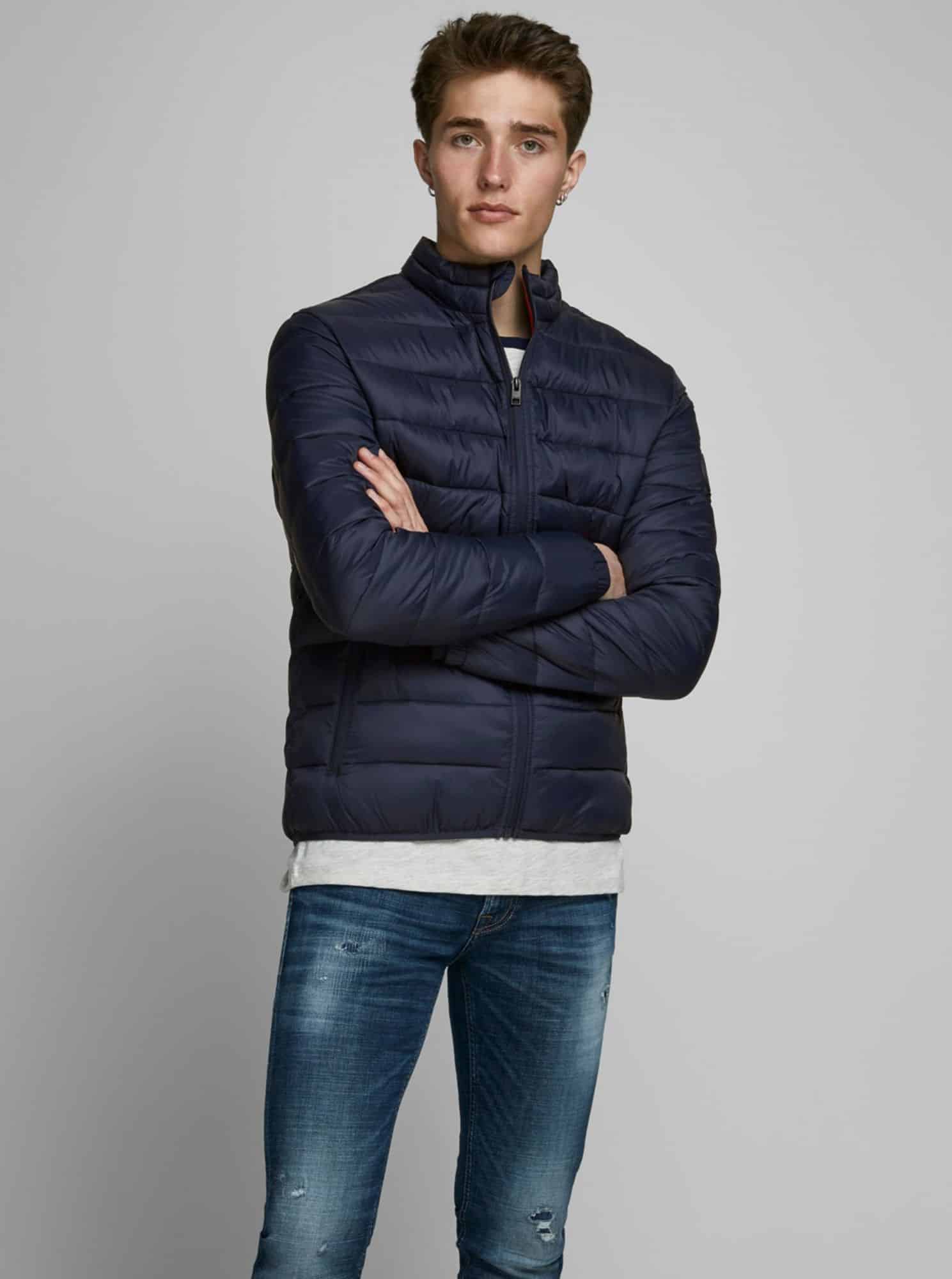 Jack & Jones tmavě modrá pánská bunda