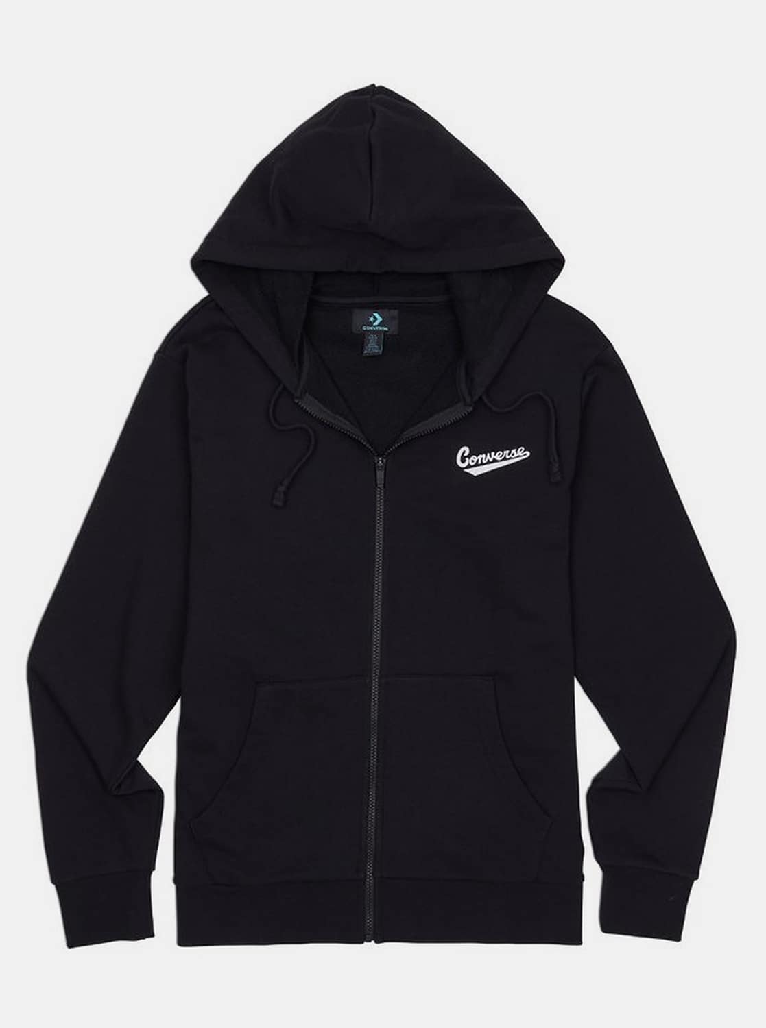 Černá pánská mikina s kapucí Converse