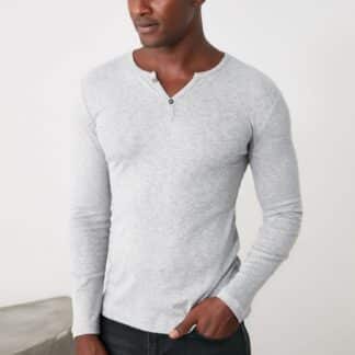 Světle šedé pánské tričko Trendyol