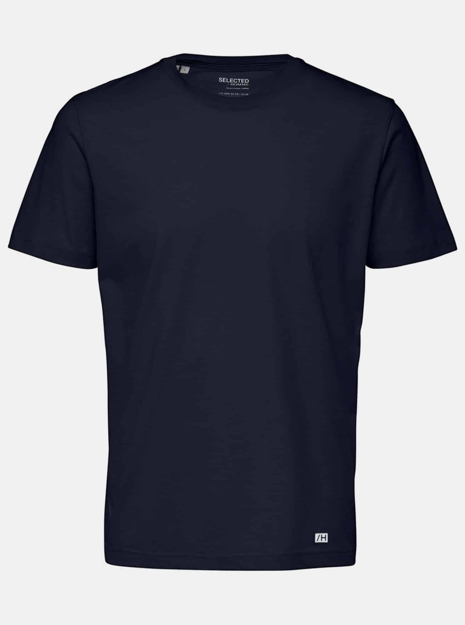 Selected Homme tmavě modré pánské basic tričko