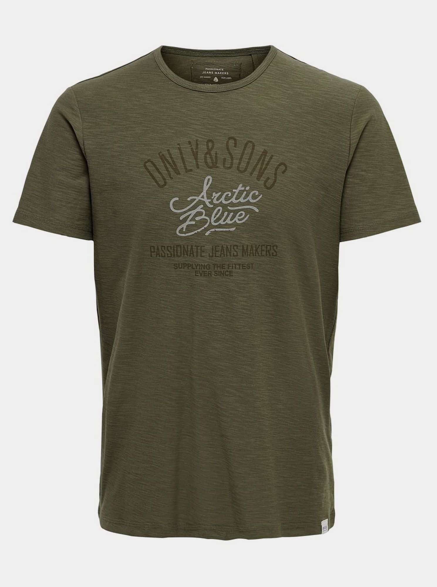 Khaki tričko ONLY & SONS