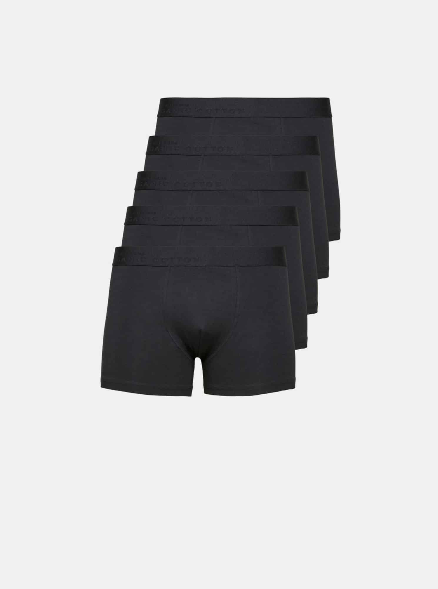 Selected Homme 5 pack černých boxerek Aiden