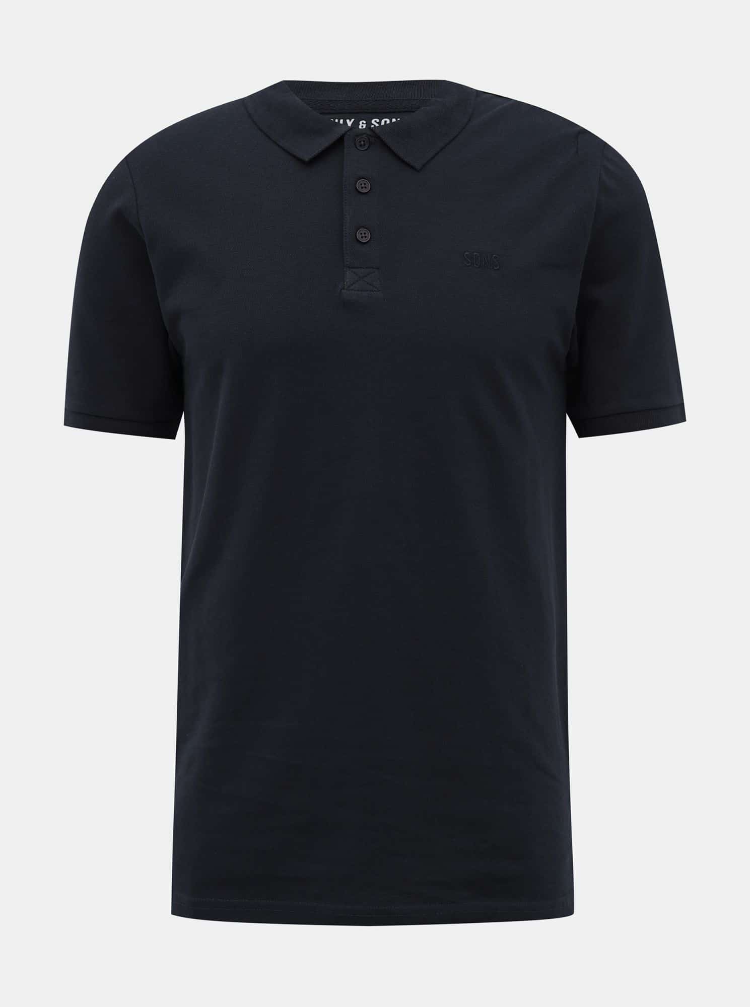 Tmavě modré basic polo tričko ONLY & SONS Scott