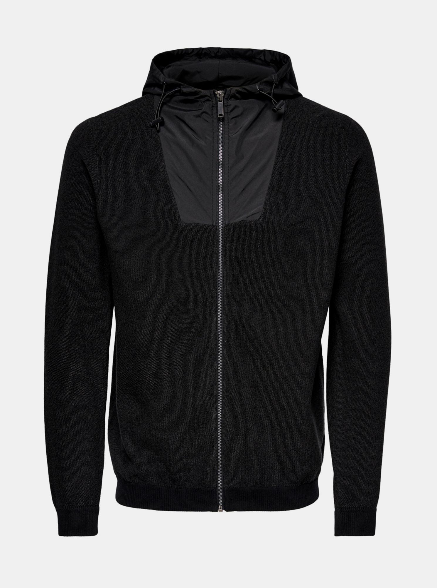 ONLY & SONS černy pánský svetr