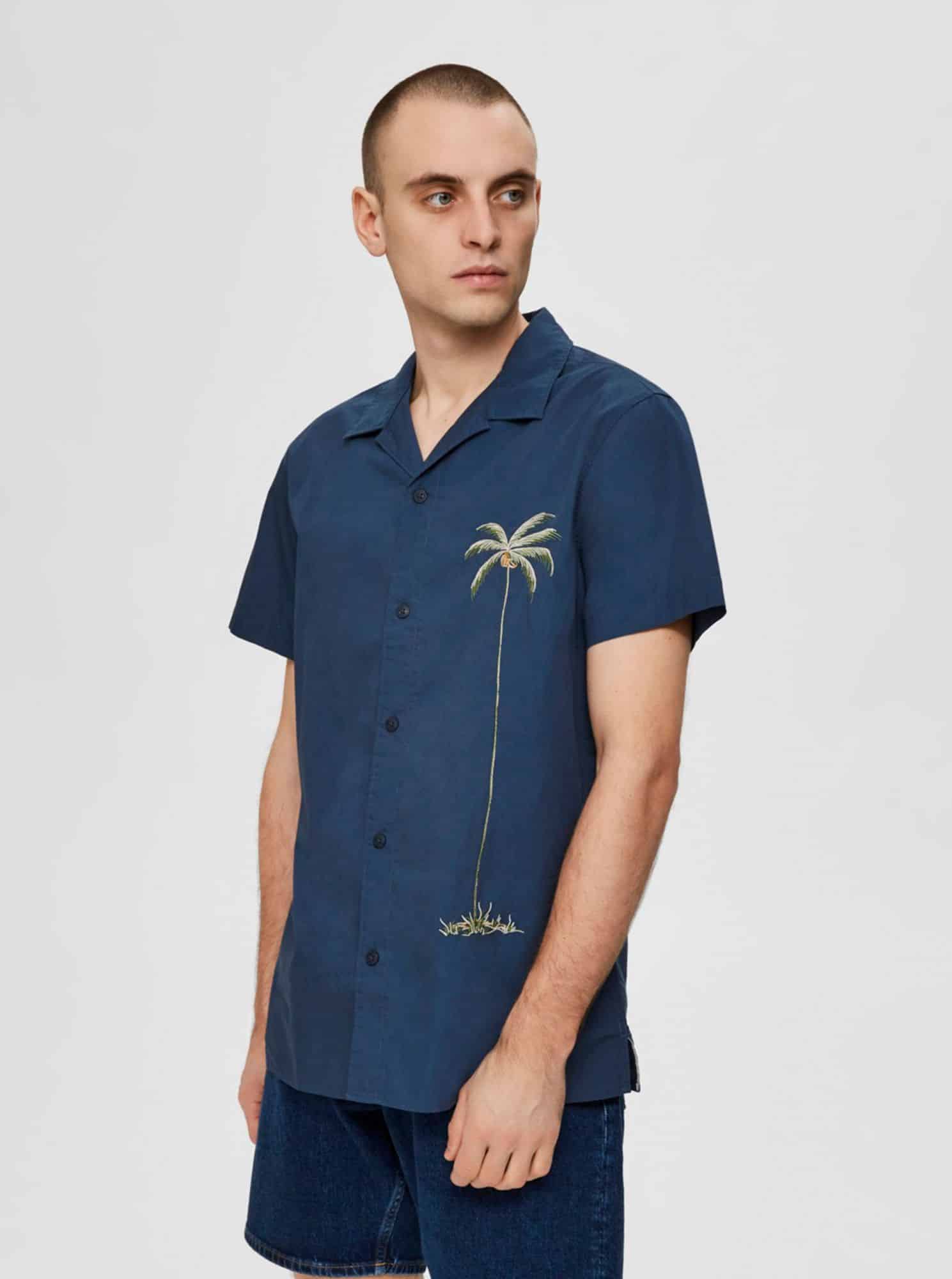 Selected Homme tmavě modrá pánská košile