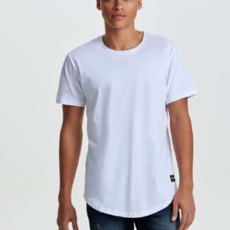 Bílé basic tričko  ONLY & SONS Matt