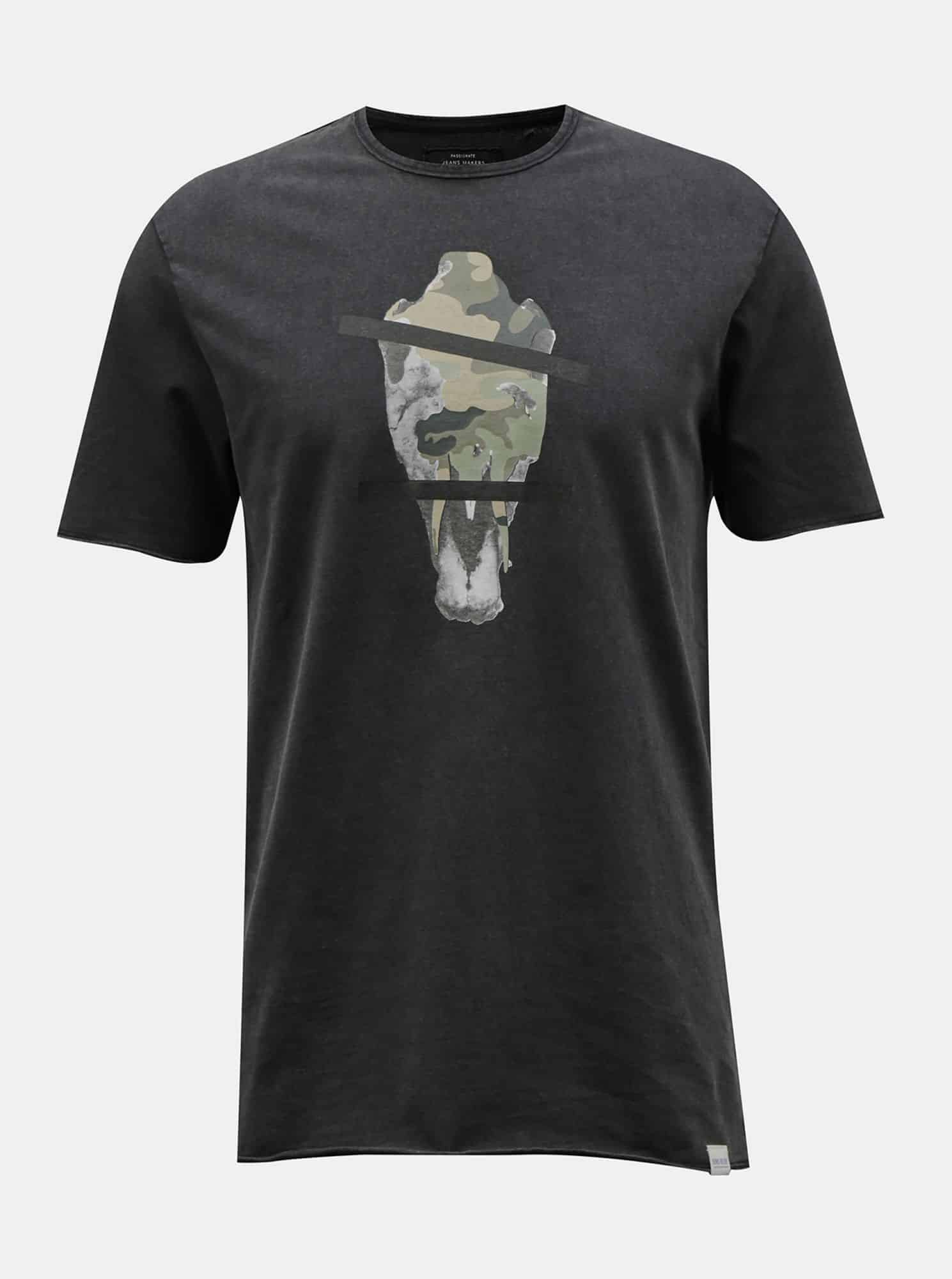 ONLY & SONS černé pánské tričko s potiskem