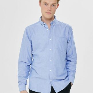 ONLY & SONS modré pánská košile Alvaro