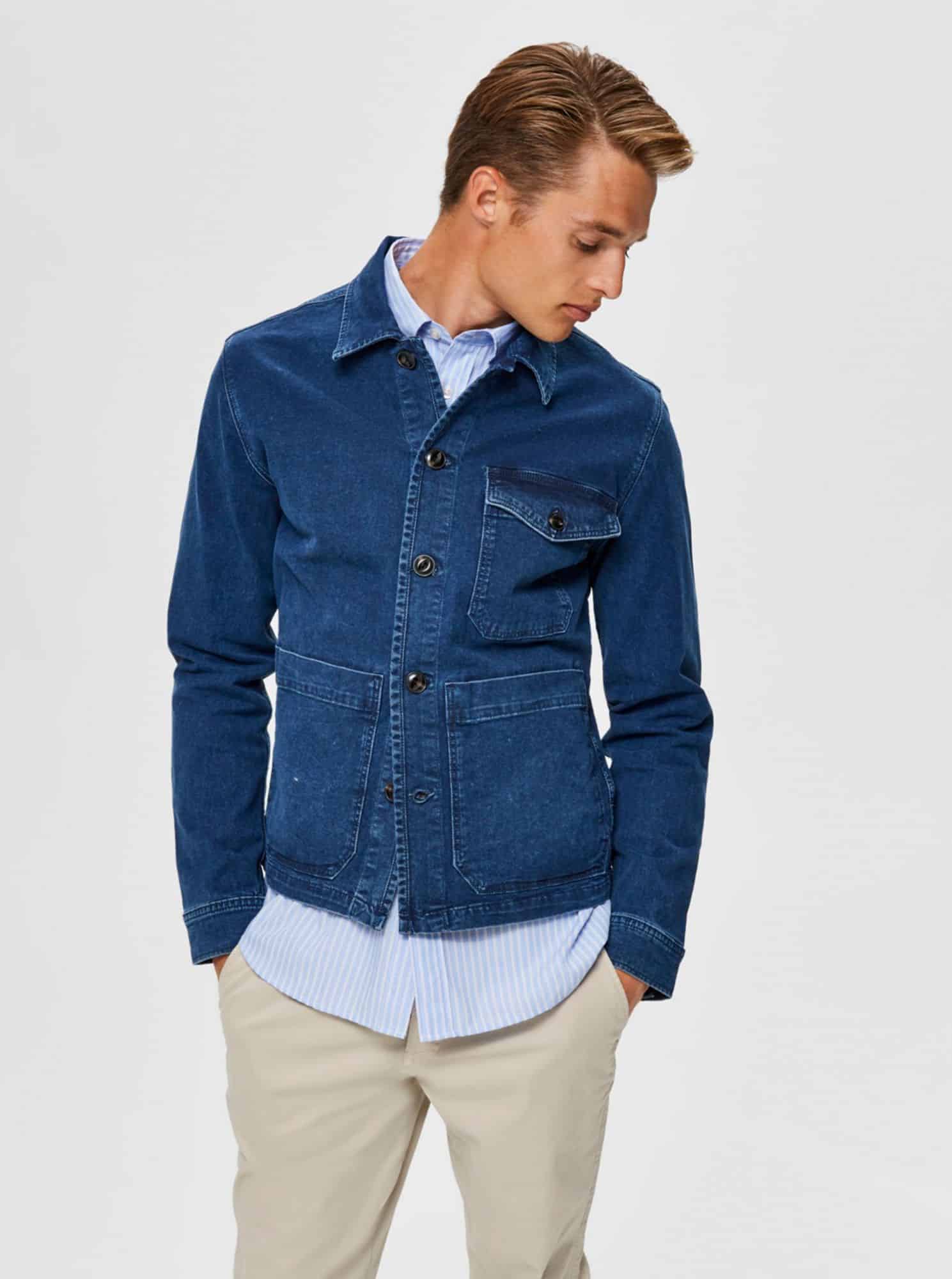 Selected Homme modrá džínová pánská bunda Harry