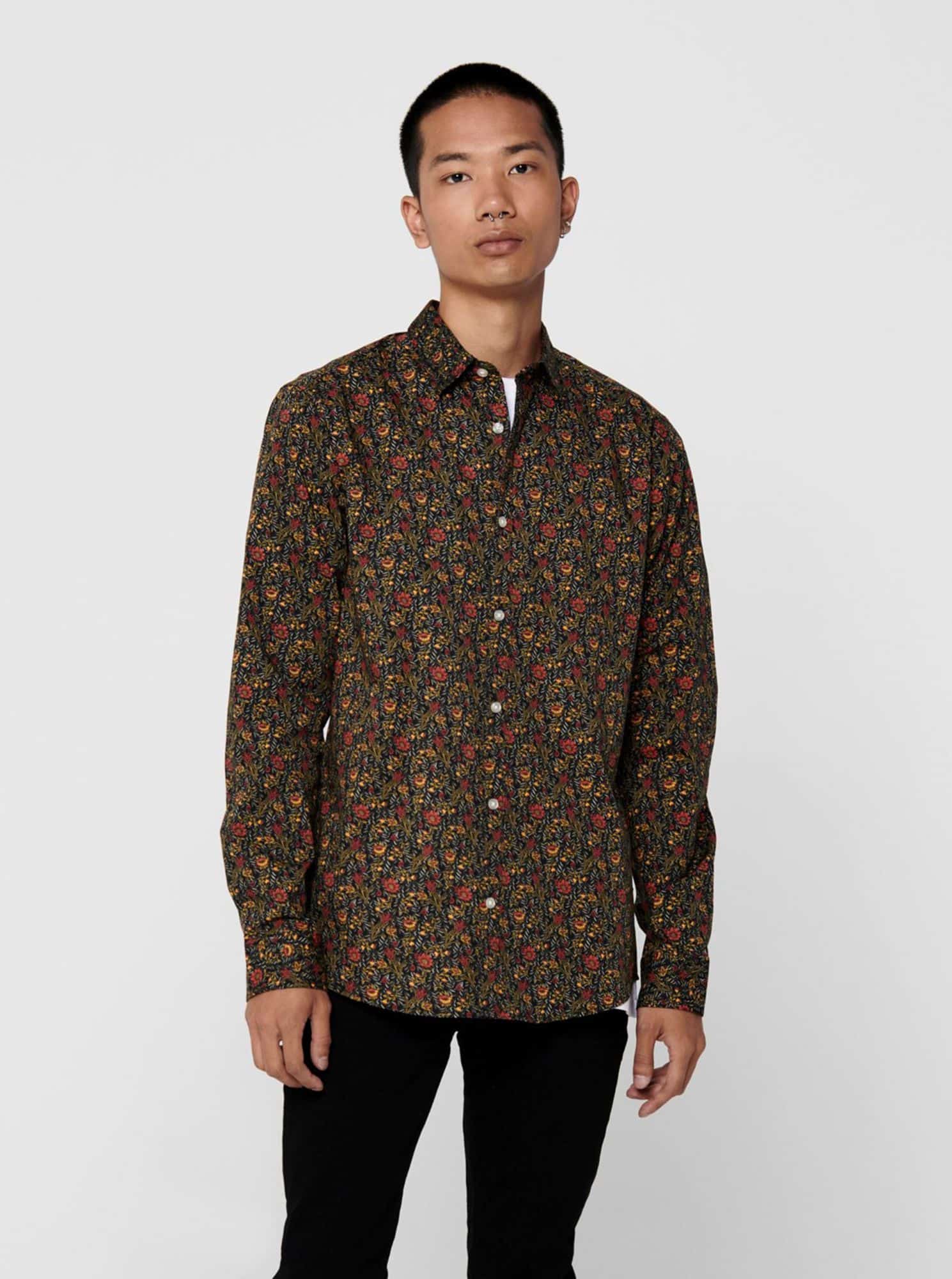 ONLY & SONS hnědá pánská košile Sander