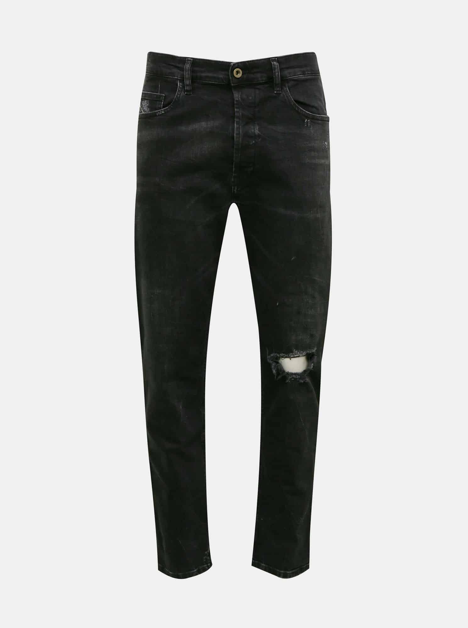 Černé pánské slim fit džíny Diesel