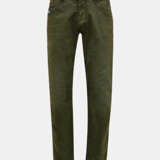 Tmavě zelené pánské slim fit džíny Diesel