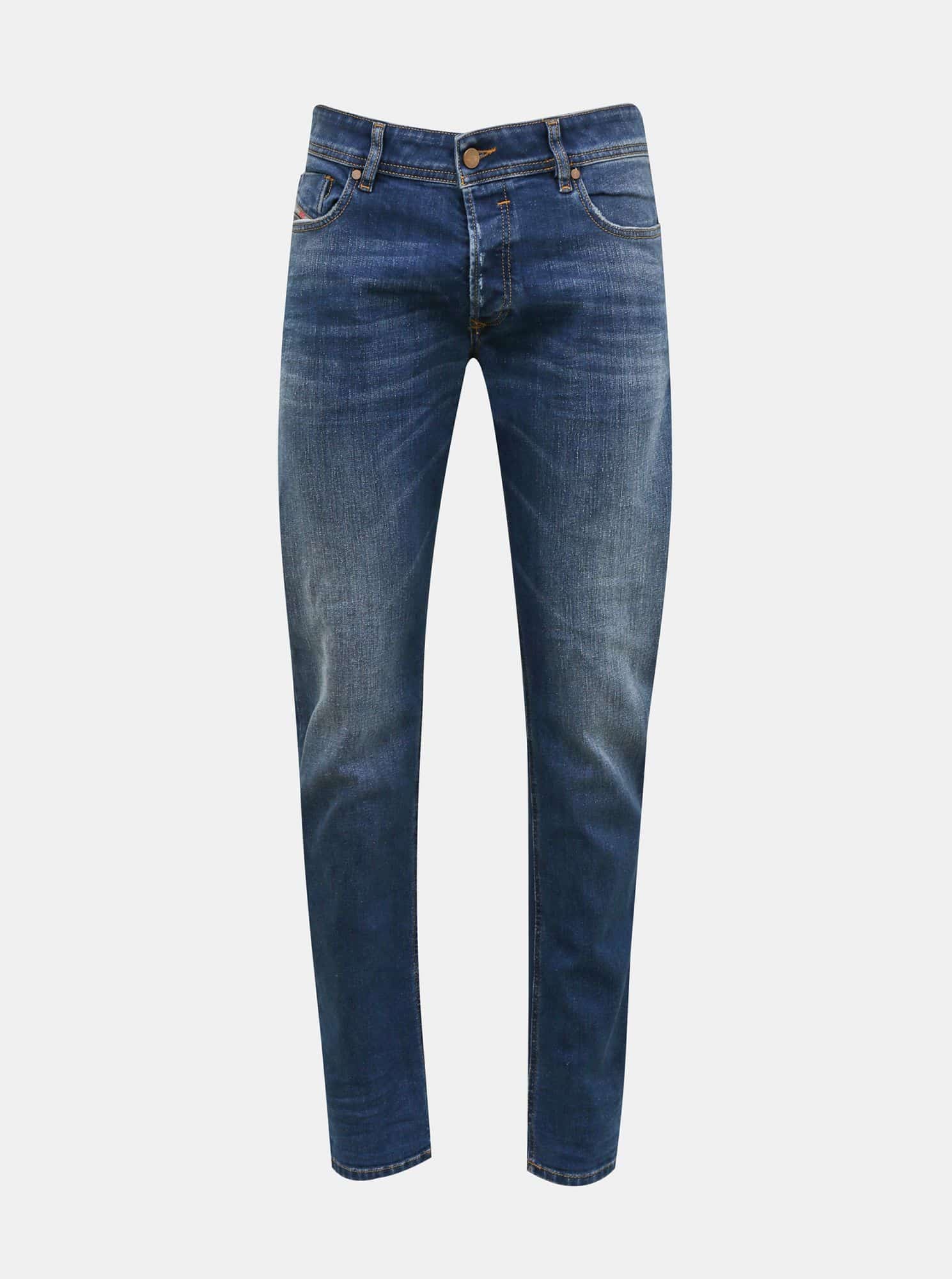 Modré pánské skinny fit džíny Diesel