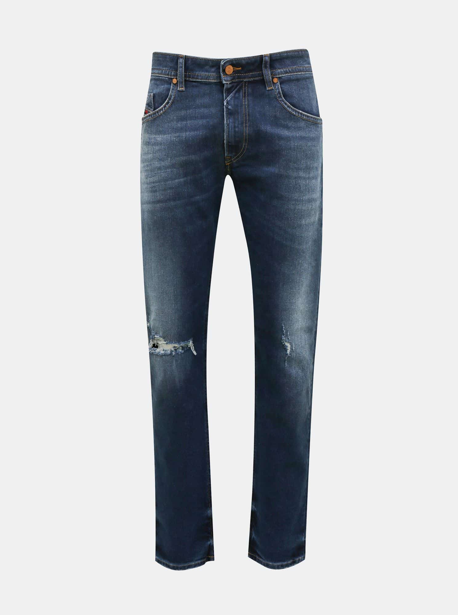 Modré pánské slim fit džíny Diesel