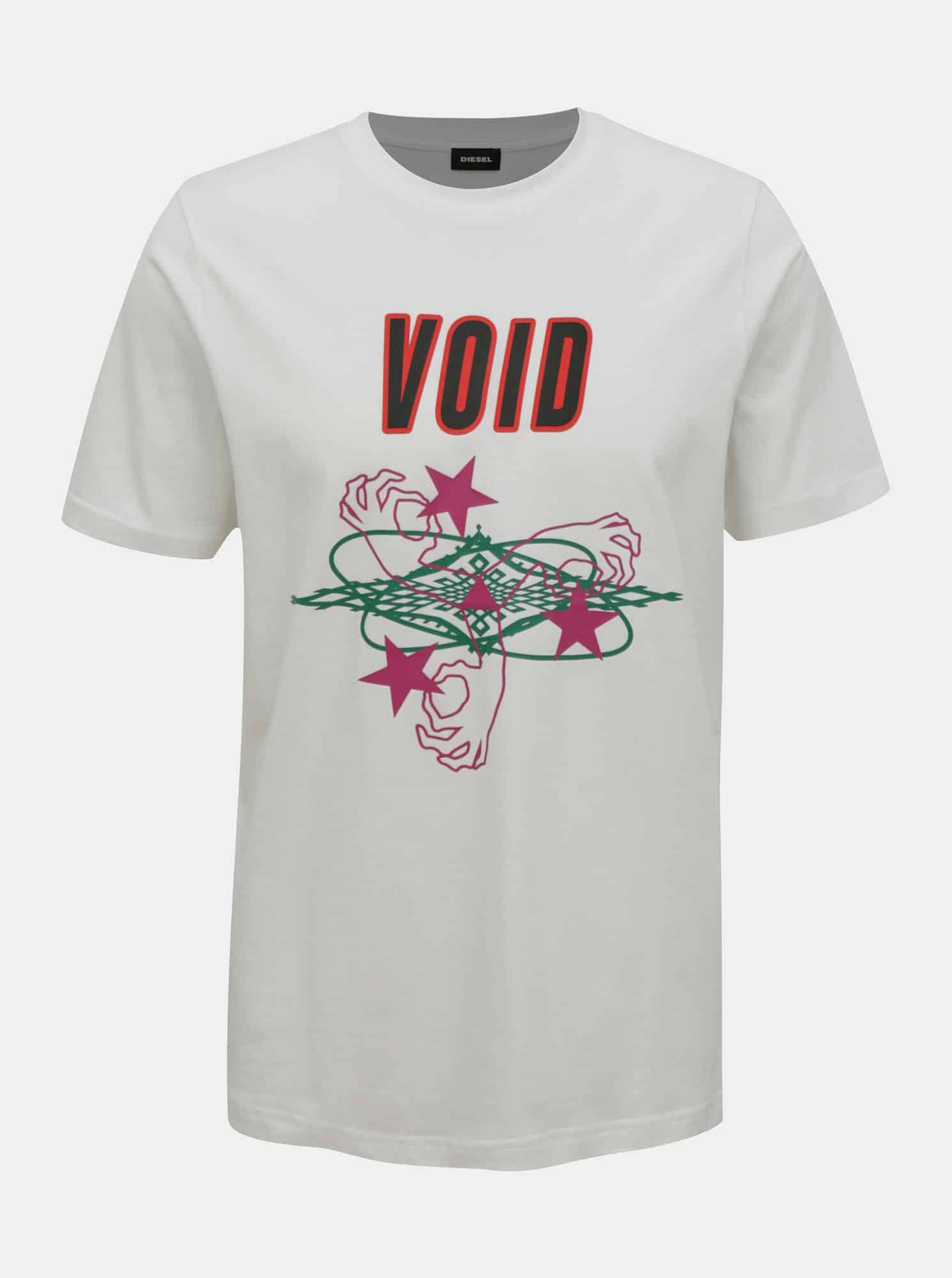 Bílé pánské tričko Diesel