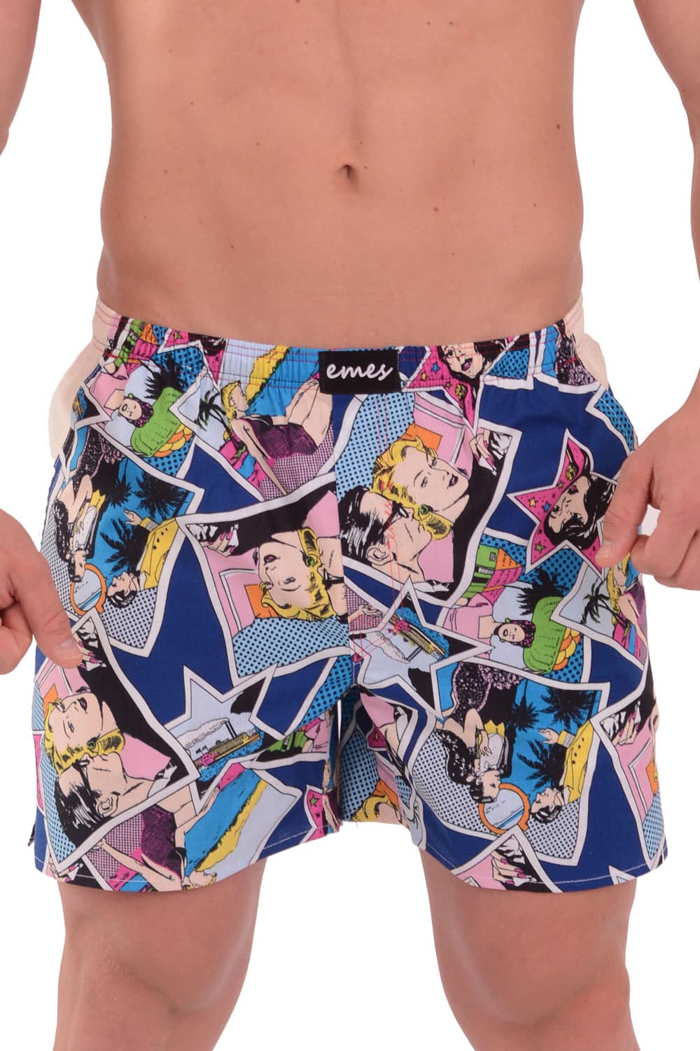 Emes komiksové pánské trenýrky s kapsami